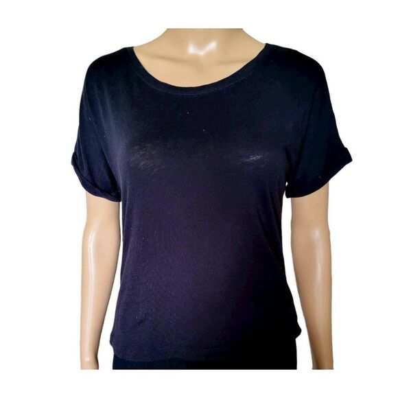 WHITE Scoop Neck Short Sleeve T-Shirt - Picture 1 of 3